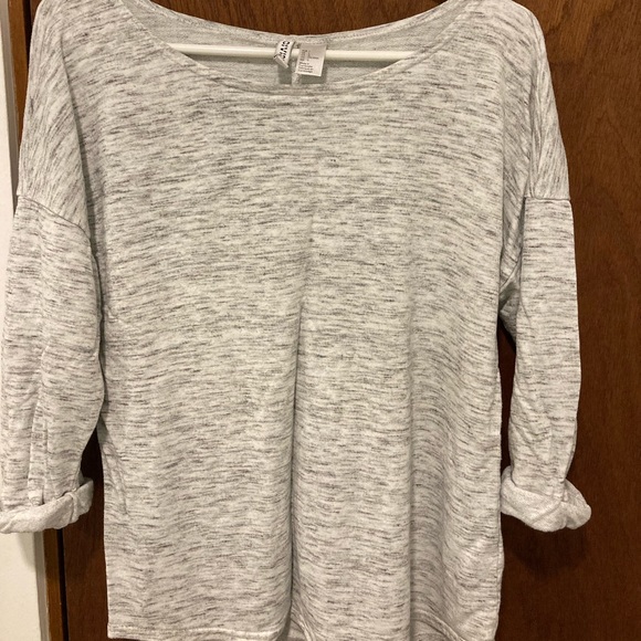 H&M Heather Dolman Quarter Sleeve Shirt Women’s Large - Picture 1 of 2